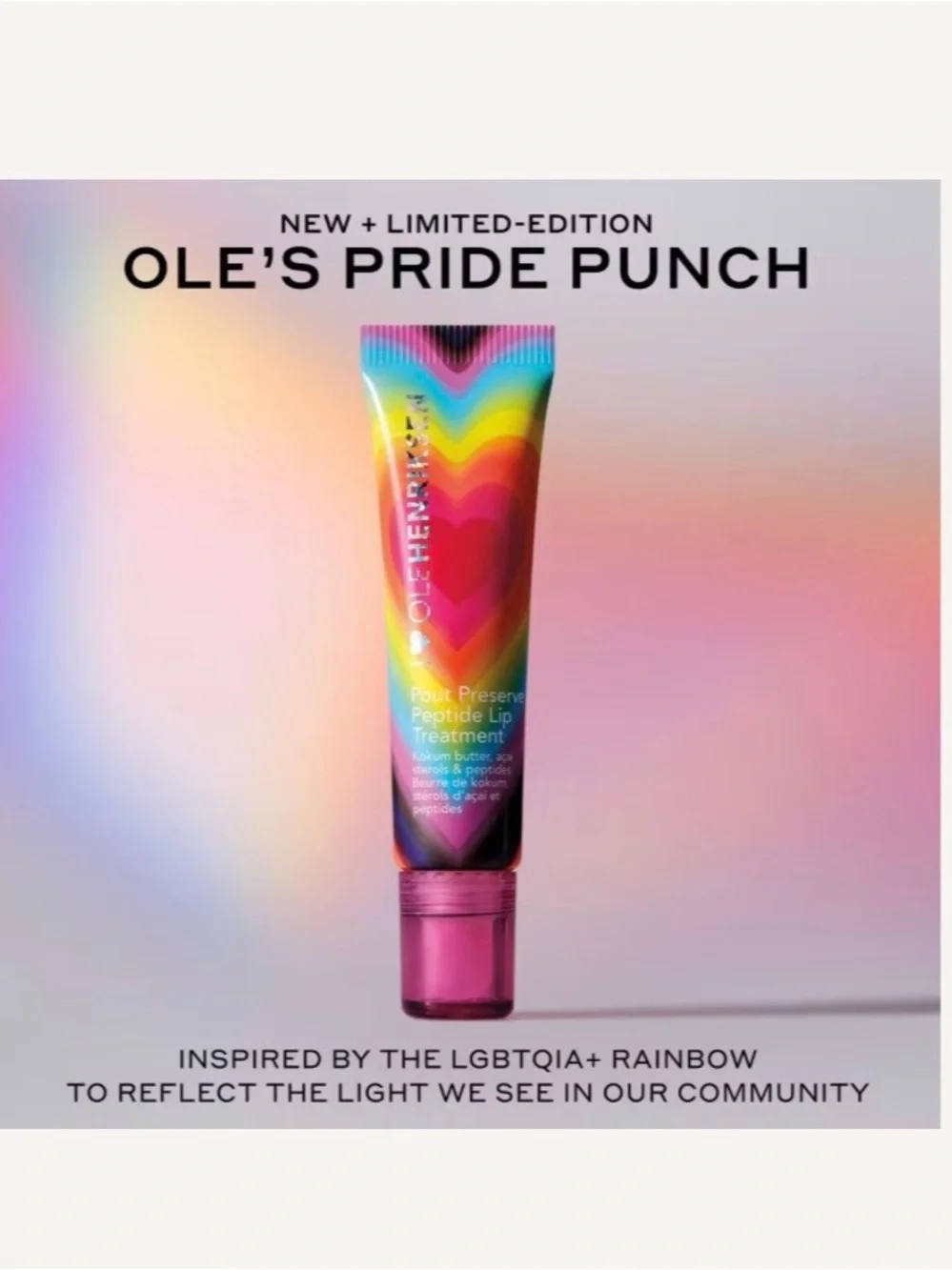 Ole Henriksen Pout Preserve Hydrating Peptide Lip Treatment Pride Punch NEW